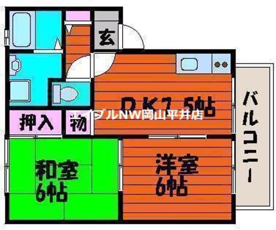 ビバーチェナラバラAの物件間取画像